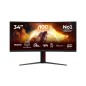 AOC G4 Gaming écran plat de PC 86,4 cm (34") 3440 x 1440 pixels Noir, Rouge