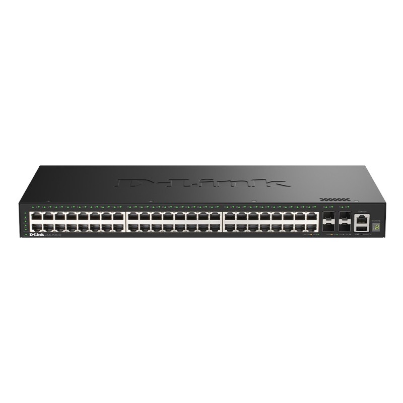 D-Link DGS-1530-52/E commutateur réseau Géré L2 Gigabit Ethernet (10/100/1000) Noir D-Link DGS-1530-52/E commutateur réseau Géré L2 Gigabit Ethernet (10/100/1000) Noir