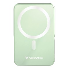 Verbatim Charge 'n' Go Magnetic Wireless Lithium Polymère (LiPo) 10000 mAh Recharge sans fil Vert