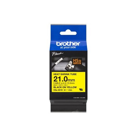 21.0MM BLACK ON YELLOW HEAT SHRINK TAPE