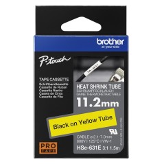 11.2MM BLACK ON YELLOW HEAT SHRINK TAPE