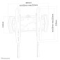 Neomounts LED-W120 Support pour écran mural 22-40" - ultra-plat Neomounts LED-W120 Support pour écran mural 22-40" - ultra-plat