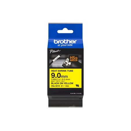 9.0MM BLACK ON YELLOW HEAT SHRINK TAPE