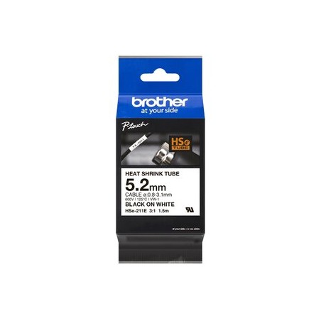 5.2MM BLACK ON WHITE HEAT SHRINK TAPE