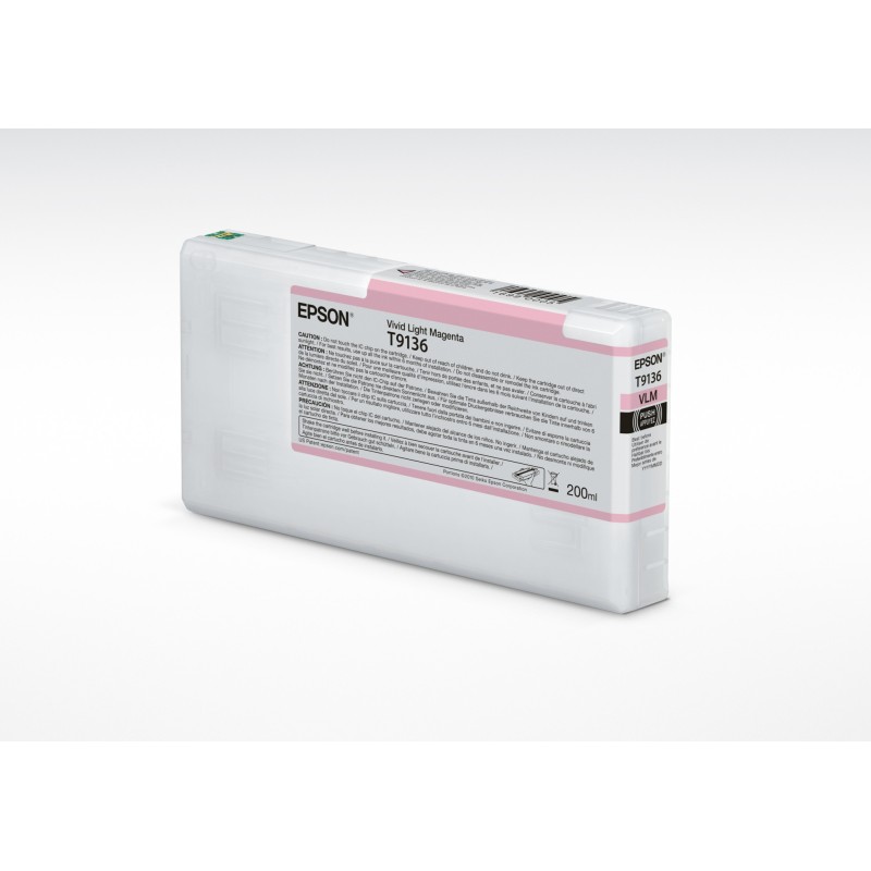 Epson T9136 Vivid Light Magenta Ink Cartridge (200ml) Epson T9136 Vivid Light Magenta Ink Cartridge (200ml)