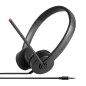 Lenovo Stereo Analog Casque Avec fil Arceau Bureau/Centre d'appels Noir Lenovo Stereo Analog Casque Avec fil Arceau Bureau/Centre d'appels Noir