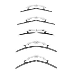 Neomounts DS65S-950WH2 Support d'écran à fixer 24-34" - ressort à gaz - Topfix - multiréglable - arrêt 180°
