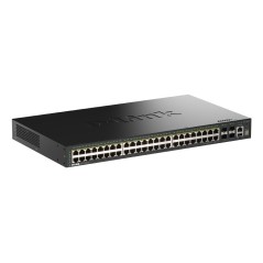 D-Link DGS-1530-52P E commutateur réseau Géré L2 Gigabit Ethernet (10 100 1000) Connexion Ethernet, supportant l'alimentation