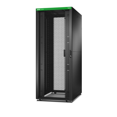 APC Baie EasyRack 800mm 42U 1200mm avec toit, panneau latéral, roulettes, noir