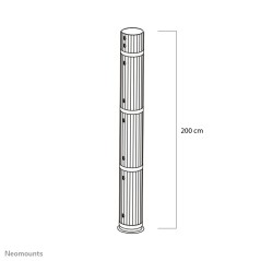 Neomounts BEAMER-P200 Extension pour support de plafond pour vidéoprojecteur - h200 cm