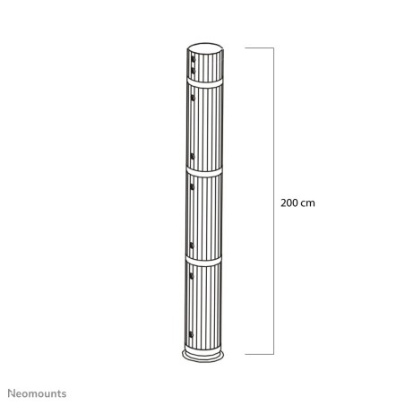 Neomounts BEAMER-P200 Extension pour support de plafond pour vidéoprojecteur - h200 cm