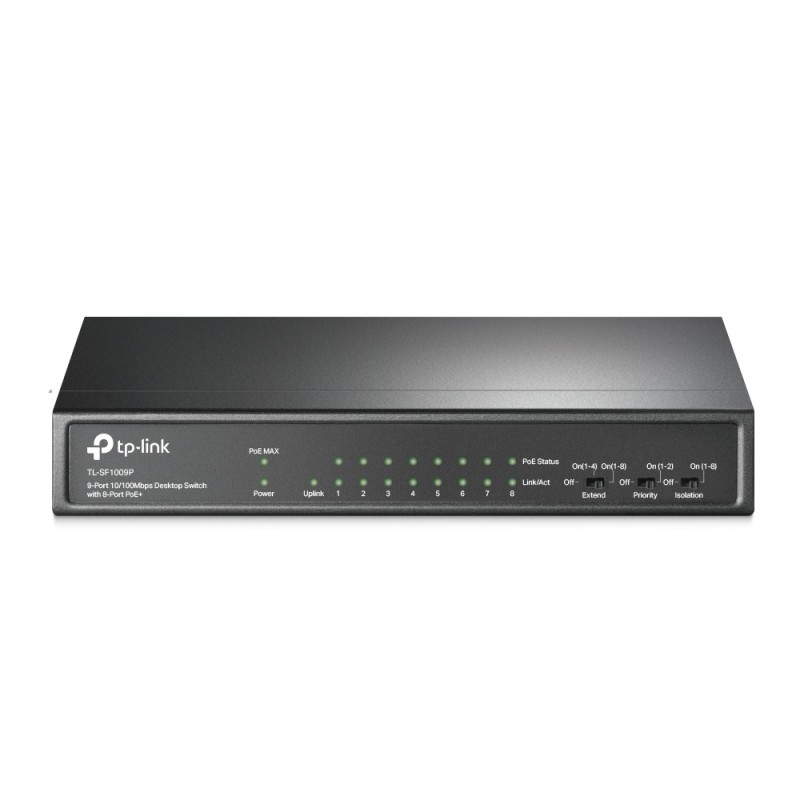 TP-Link TL-SF1009P commutateur réseau Non-géré Fast Ethernet (10/100) Connexion Ethernet, supportant l'alimentation via ce port TP-Link TL-SF1009P commutateur réseau Non-géré Fast Ethernet (10/100) Connexion Ethernet, supportant l'alimentation via ce port