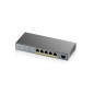 Zyxel GS1350-6HP-EU0101F commutateur réseau Géré L2 Gigabit Ethernet (10/100/1000) Connexion Ethernet, supportant Zyxel GS1350-6HP-EU0101F commutateur réseau Géré L2 Gigabit Ethernet (10/100/1000) Connexion Ethernet, supportant