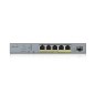 Zyxel GS1350-6HP-EU0101F commutateur réseau Géré L2 Gigabit Ethernet (10/100/1000) Connexion Ethernet, supportant Zyxel GS1350-6HP-EU0101F commutateur réseau Géré L2 Gigabit Ethernet (10/100/1000) Connexion Ethernet, supportant