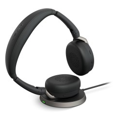 Jabra Evolve2 65 Flex Casque Sans fil Arceau Bureau Centre d'appels USB Type-A Bluetooth Socle de chargement