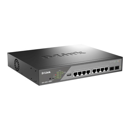 D-Link DSS-200G-10MPP commutateur réseau Géré L2 Gigabit Ethernet (10/100/1000) Connexion Ethernet, supportant l'alimentation