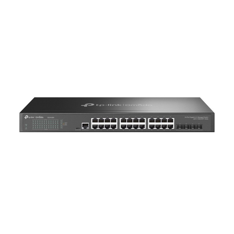 TP-Link Omada SG3428X commutateur réseau Géré L2+/L3 Gigabit Ethernet (10/100/1000) 1U Noir TP-Link Omada SG3428X commutateur réseau Géré L2+/L3 Gigabit Ethernet (10/100/1000) 1U Noir