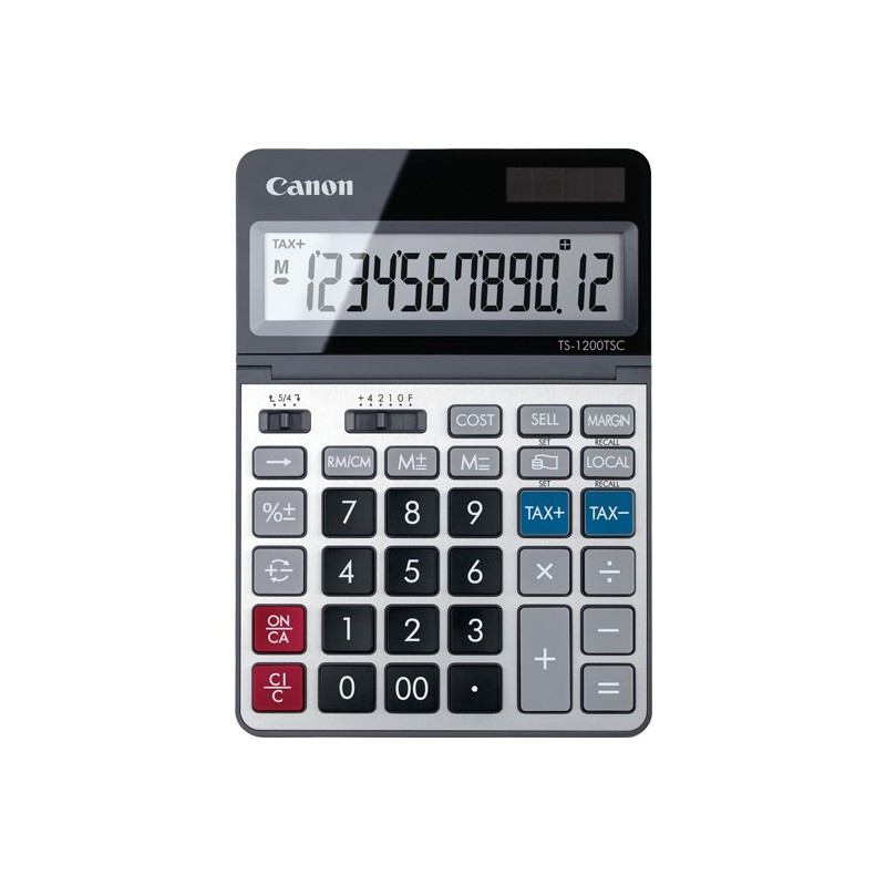 Canon TS-1200TSC calculatrice Bureau Calculatrice basique Métallique Canon TS-1200TSC calculatrice Bureau Calculatrice basique Métallique