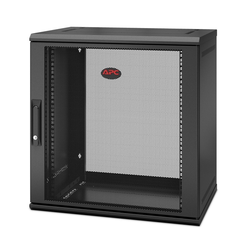 APC NetShelter WX AR112SH4 - 12U, armoire de brassage 19 pouces, montage mural, pré-assemblé, profondeur 400 mm