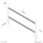 Neomounts FPMA-DTB200 Rail de fixation de bureau 10-24" Neomounts FPMA-DTB200 Rail de fixation de bureau 10-24"