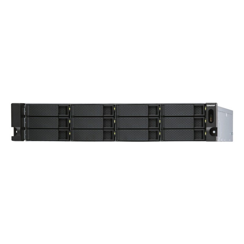 QNAP TL-R1200S-RP Boîtier de disques de stockage Boîtier disque dur/SSD Noir, Gris 2.5/3.5"