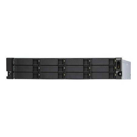 QNAP TL-R1200S-RP Boîtier de disques de stockage Boîtier disque dur SSD Noir, Gris 2.5 3.5"