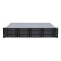 QNAP TL-R1200S-RP Boîtier de disques de stockage Boîtier disque dur/SSD Noir, Gris 2.5/3.5"