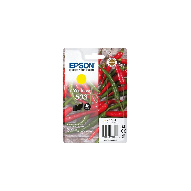 Epson 503 cartouche d'encre 1 pièce(s) Original Rendement standard Jaune