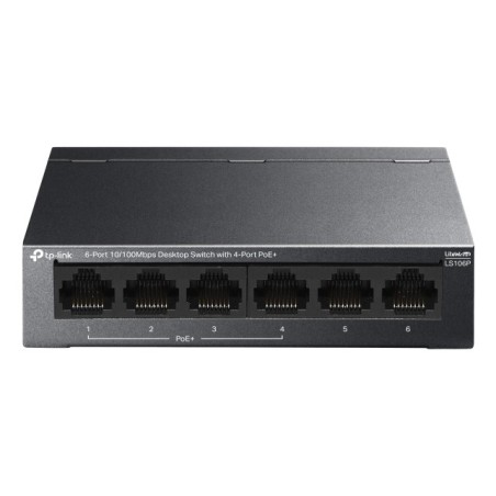 TP-Link LS106P commutateur réseau Non-géré L2 Fast Ethernet (10 100) Connexion Ethernet, supportant l'alimentation via ce port