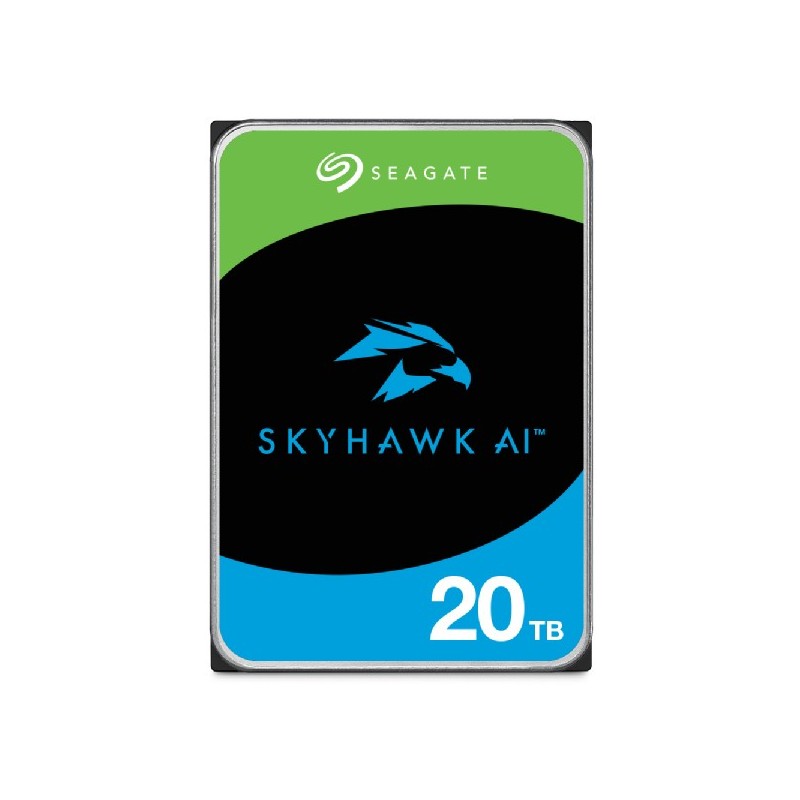 Seagate SkyHawk AI 20 TB disque dur 20 To 7200 tr/min 256 Mo 3.5" Série ATA III Seagate SkyHawk AI 20 TB disque dur 20 To 7200 tr/min 256 Mo 3.5" Série ATA III