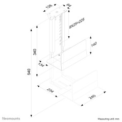 Neomounts CPU-D200BLACK Support pour ordinateur - max 30 kg - universel