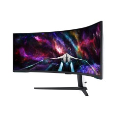 Samsung G95NC écran plat de PC 144,8 cm (57") 7680 x 2160 pixels Dual UHD QLED Blanc