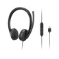 Lenovo 4XD1P83425 casque Avec fil Arceau Appels/Musique USB Type-A Noir Lenovo 4XD1P83425 casque Avec fil Arceau Appels/Musique USB Type-A Noir