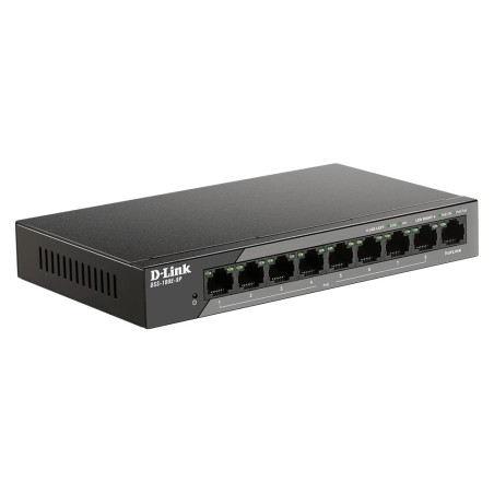 D-Link DSS-100E-9P commutateur réseau Non-géré Fast Ethernet (10/100) Connexion Ethernet, supportant l'alimentation via ce port