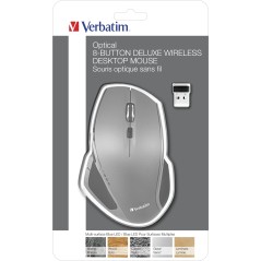 Verbatim Souris sans fil à 8 boutons et à LED bleue