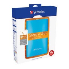 Verbatim Store 'n' Go USB 3.0 Portable Hard Drive 1TB Caribbean Blue disque dur externe 1 To 5400 tr min 2.5" Micro-USB B 3.2