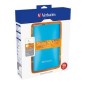 Verbatim Store 'n' Go USB 3.0 Portable Hard Drive 1TB Caribbean Blue disque dur externe 1 To 5400 tr/min 2.5" Micro-USB B 3.2