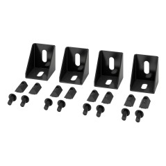APC Confinement NetShelter - Raccord en angle droit - lot de 4 -noir - Professionnels
