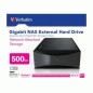 Verbatim Gigabit NAS External Hard Drive 500GB 0,5 To