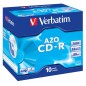 Verbatim CD-R AZO Crystal 700 Mo 52x 10 pièce(s)