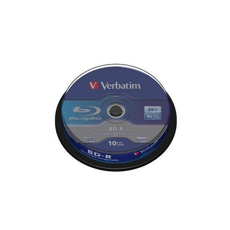 Verbatim BD-R SL 25GB 4x 10 Pack Spindle 25 Go 10 pièce(s)