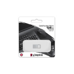 Kingston Technology DataTraveler 128 Go Micro 200 Mo s Metal USB 3.2 Gen 1