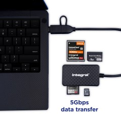 Integral INCRMULTI3.2ACR lecteur de carte mémoire