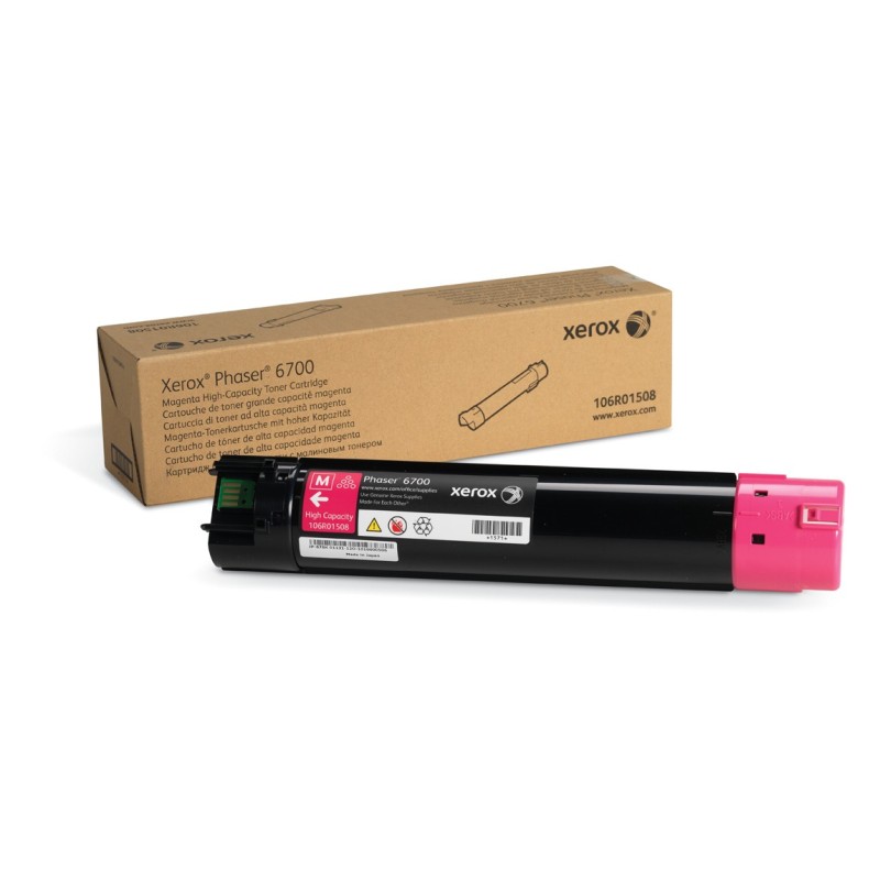 Xerox Cartouche de toner Magenta de Grande capacité Phaser™ 6700 (12000 pages) - 106R01508 Xerox Cartouche de toner Magenta de Grande capacité Phaser™ 6700 (12000 pages) - 106R01508