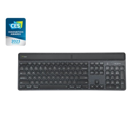 Targus Sustainable Energy Harvesting EcoSmart clavier Universel Bluetooth QWERTY Nordique Noir