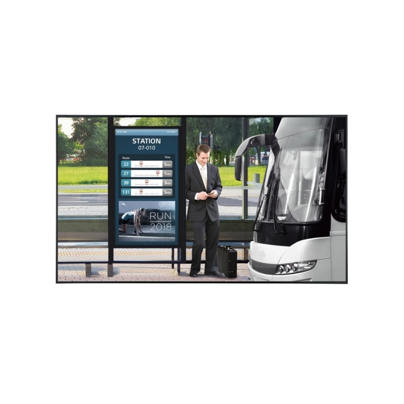 LG 55XF3E-B Écran d'affichage dynamique Écran plat de signalisation numérique 139,7 cm (55") LCD 3000 cd/m² Full HD Noir WebOS