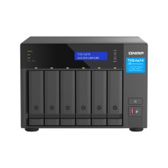 QNAP TVS-H674 NAS Tower Intel® Core™ i5 i5-12400 32 Go DDR4 0 To QuTS hero Noir