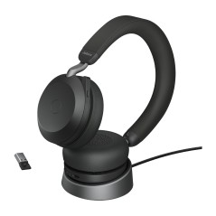 Jabra Evolve2 75 Casque Avec fil &sans fil Arceau Bureau Centre d'appels Bluetooth Socle de chargement Noir