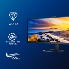 Philips 5000 series 34E1C5600HE 00 écran plat de PC 86,4 cm (34") 3440 x 1440 pixels 4K Ultra HD LED Noir