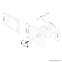 Neomounts FPMA-DTBW100 Support d'écran 10-30" - inclinaison et rotation